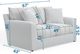 Jackson Furniture Lindsey Snow Loveseat-5
