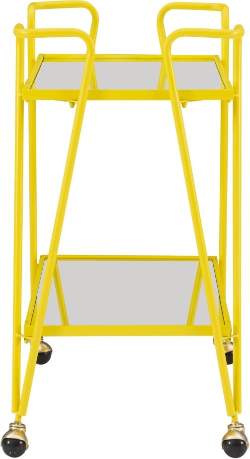 Linon Ellie Yellow Bar Cart-3