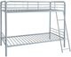 Coaster® Carson Glossy Silver Metal Twin Over Twin Bunk Bed-0