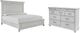 Benchcraft® Kanwyn 4-Piece Whitewash Queen Panel Bed Set-0