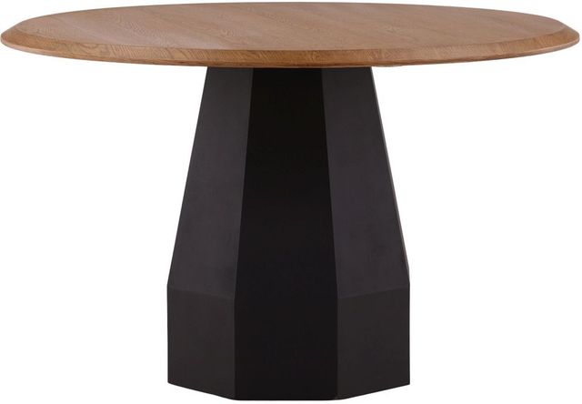 Furniture Classics Maddie Natural Brown Dining Table with Black Base-0