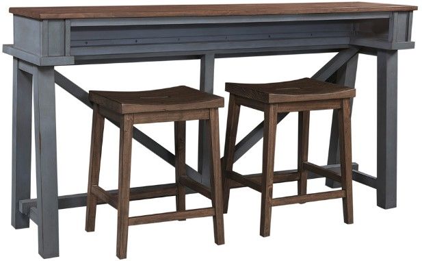 aspenhome® Pinebrook Brown Stool-1