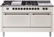 Ilve® Nostalgie II Series 60" Antique White Pro Style Dual Fuel Range-0