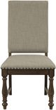 Mazin Furniture Stonington Brown/Gray Dining Room Side Chair-1