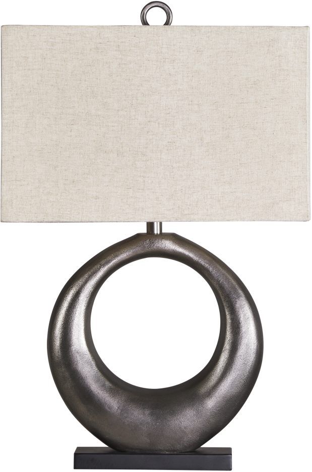 Signature Design by Ashley® Saria Antique Silver Table Lamp-0