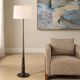 Uttermost® Tallarico Black Marble-Dark Bronze Floor Lamp-1