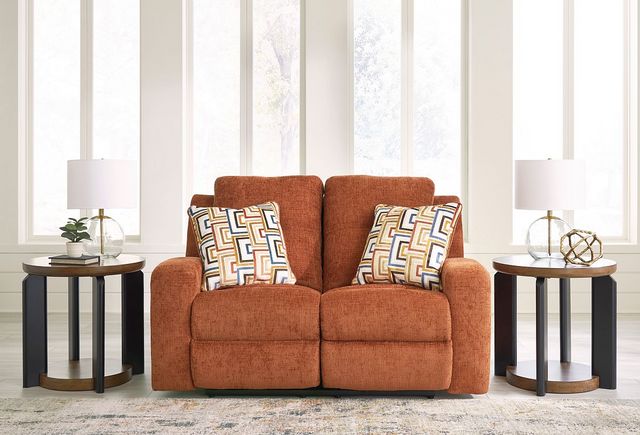 Signature Design by Ashley® Danum Spice Manual Reclining Loveseat-5