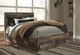 Benchcraft® Derekson Multi Gray King Panel Bed with 4 Storage Drawers-1
