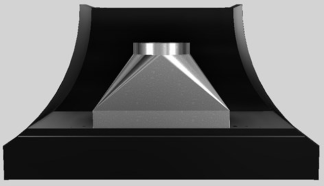 Vent-A-Hood® Designer Series 54" Black Wall Mounted Range Hood-3