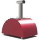 Alfa Moderno 2 Pizze 38" Ruby Red Wood Pizza Oven-4