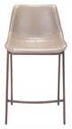 Zuo® Ace Gray and Walnut Set of 2 Counter Chairs-4