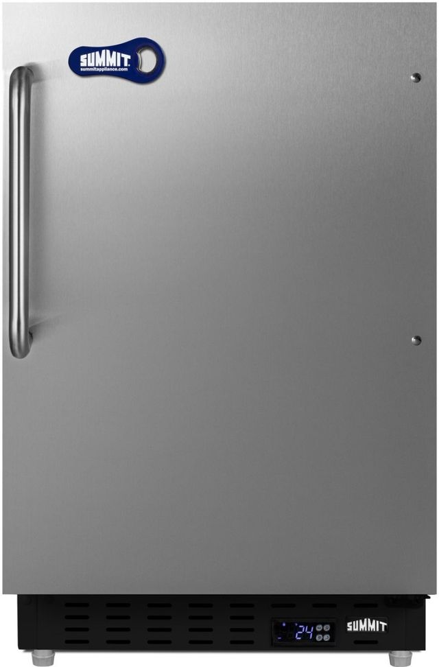 Summit® Cold Cavern® 20" 2.7 Cu. Ft. Stainless Steel Beverage Center-0