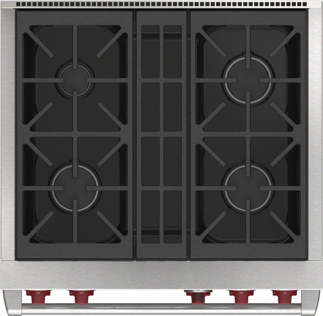 Wolf® 30" Stainless Steel Pro Style Dual Fuel Range-1