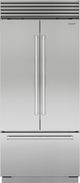 Sub-Zero® Classic Series 21.0 Cu. Ft. Stainless Steel Built In French Door Refrigerator-0