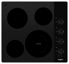 Whirlpool® 24" Black Electric Cooktop