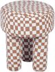 TOV Furniture Claire Brown/White Accent Stool-4