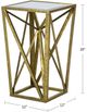 Olliix by Madison Park Gold Zee Angular Mirror Accent Table-4