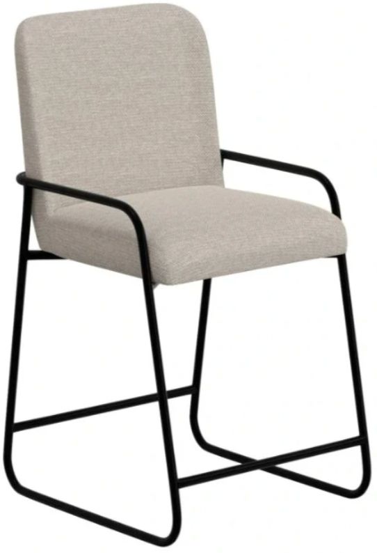 International Furniture Direct Seating Beige/Black Bar Stool-0