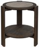 Universal Explore Home™ Modern Dark Gray Side Table with Sable Base-2