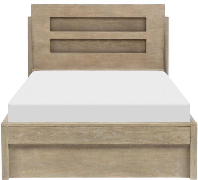 Legacy Kids Teen District Weathered Oak Twin Youth Panel Bed-2