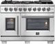FORNO® Capriasca 48" Stainless Steel Pro Style Gas Range-0