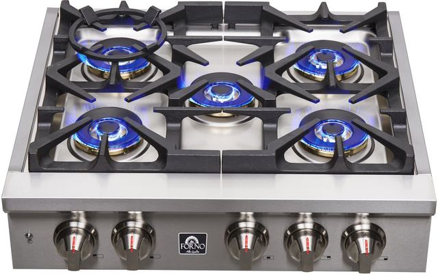 FORNO® ALTA QUALITA 30" Stainless Steel Pro-Style Gas Rangetop-3