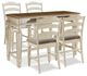 Signature Design by Ashley® Realyn 5-Piece Two-Tone Counter Height Dining Table Set-0
