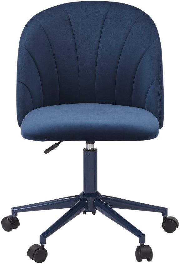 Linon Abigail Navy Blue Desk Chair-2