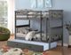 Donco Kids Mission Brushed Gray Twin/Twin Bunkbed-0