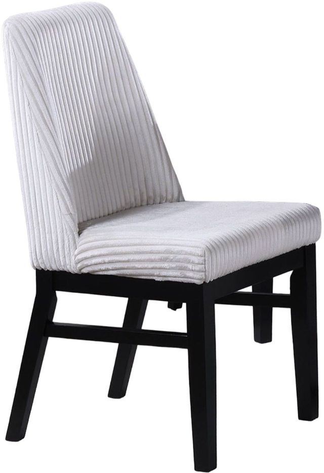 Crown Mark Hadley White/Black Dining Side Chair-3