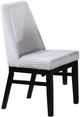 Crown Mark Hadley White/Black Dining Side Chair-3
