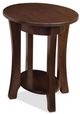 Handstone Customizable Verona Maple Oval End Table with Shelf-0