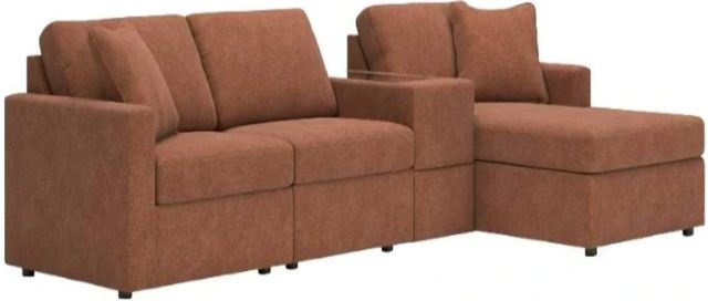 Signature Design by Ashley® Modmax 4-Piece Spice Right-Arm Facing Chaise Sectional with Storage Console-0