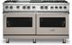 Viking® 5 Series 60" Pacific Grey Pro Style Dual Fuel Liquid Propane Range with 12" Griddle and 12" Grill-0