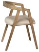 Dovetail Furniture Jensen Antique/Beige Dining Side Chair-1