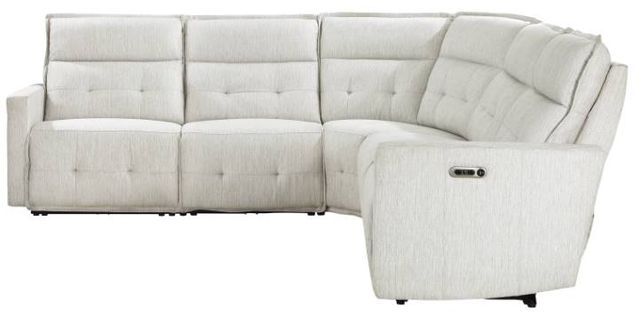 Homelegance® Salida 5-Piece White Modular Power Reclining Sectional with Power Headrests-2