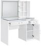 Coaster® Flora 2-Piece White High Gloss Vanity Set with LED Mirror-4