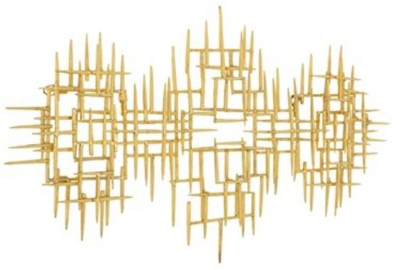 YHD Golden Gilded 3D Wall Art-1