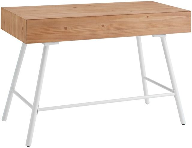 Linon Carina Natural/White Writing Desk-3