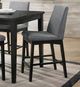 Furniture of America® Strom 5-Piece Dark Walnut Gray Counter Table Set-3