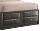 ACME Furniture Ireland Gray Eastern King Bookcase Bed-1