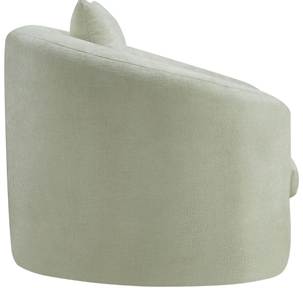 Meridian Furniture Penelope Mint Green Chenille Fabric Loveseat-2