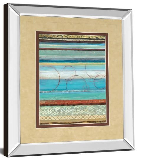 Classy Art Strata I by Tava Studios Mirror Framed Wall Art-1