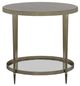 Fairfield® Libby Langdon Smoke End Table with Champagne Base-1