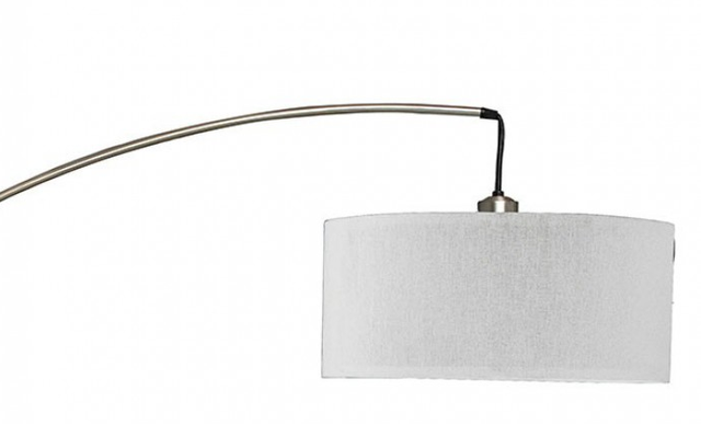 Furniture of America® Jess Brushed Steel Arch Lamp-1