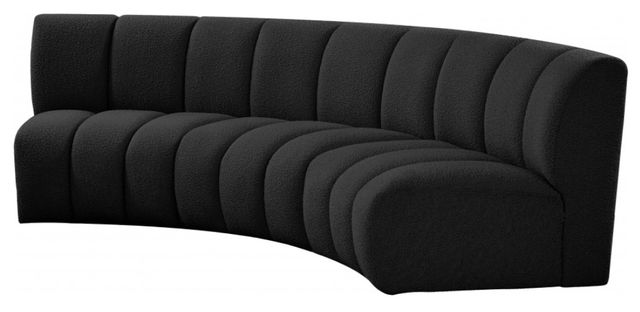 Meridian Furniture Infinity 3-Piece Black Modular Sofa Set-3