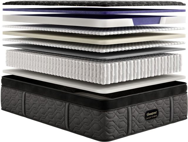 Beautyrest Black® Series 4 Hybrid 16" Plush Box Top Queen Mattress-2