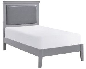 Mazin Furniture Seabright Gray Twin Bed-1