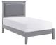 Mazin Furniture Seabright Gray Twin Bed-1