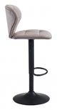 Zuo® Salem Gray Bar Chair-2